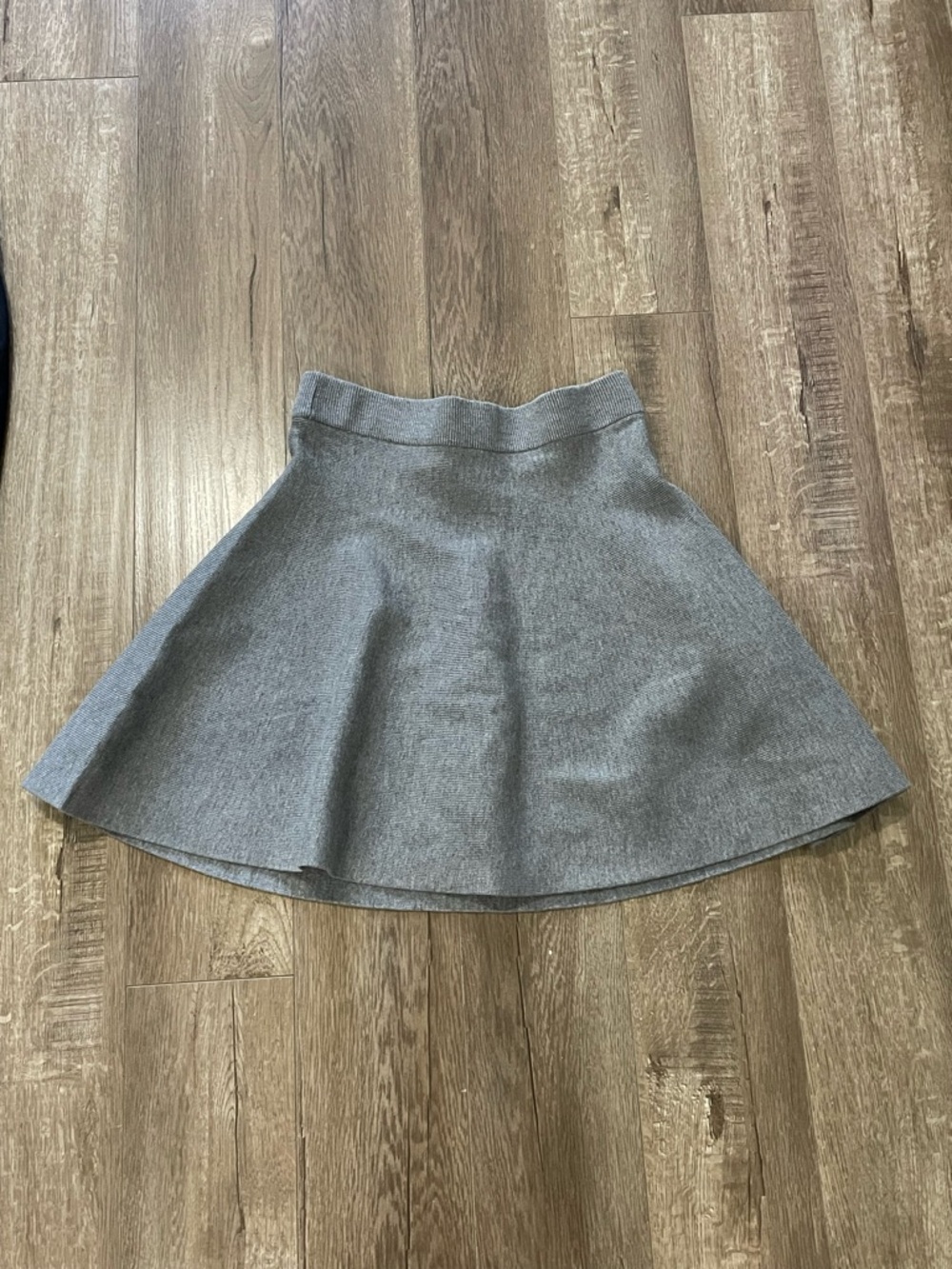 H&M Gray Circle Skirt with Flared Silhouette